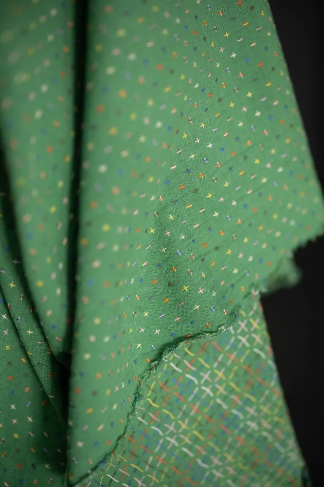 Green Bobbette Cross Indian Cotton - Merchant & Mills - Image 2