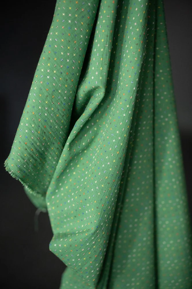 Green Bobbette Cross Indian Cotton - Merchant & Mills - Image 3