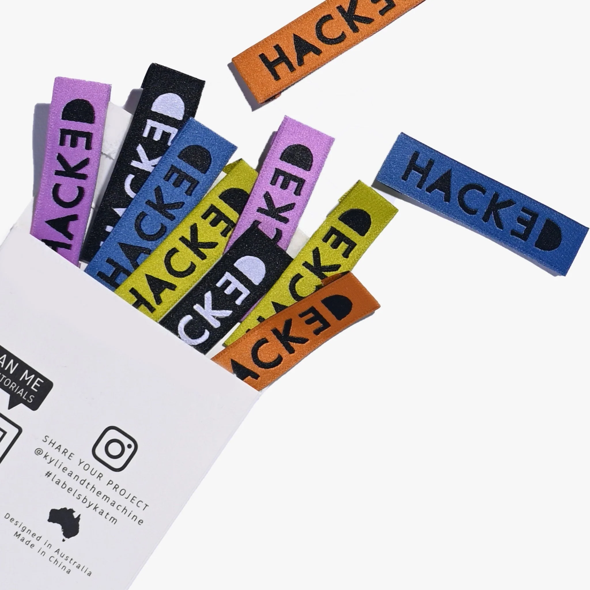 "HACKED" Woven Label Pack - Kylie And The Machine - Image 4