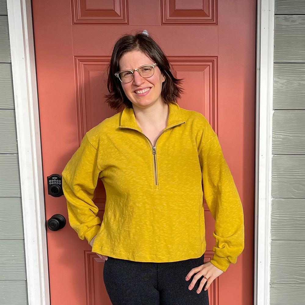 Half Zipper Sweater Womens Paper Pattern - Wardrobe by Me - Image 6