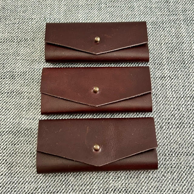 Handmade Needle Wallet - Brown Leather - Dhurata Davies - Image 2