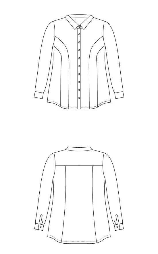 Harrison Shirt Paper Pattern - Cashmerette - Image 14