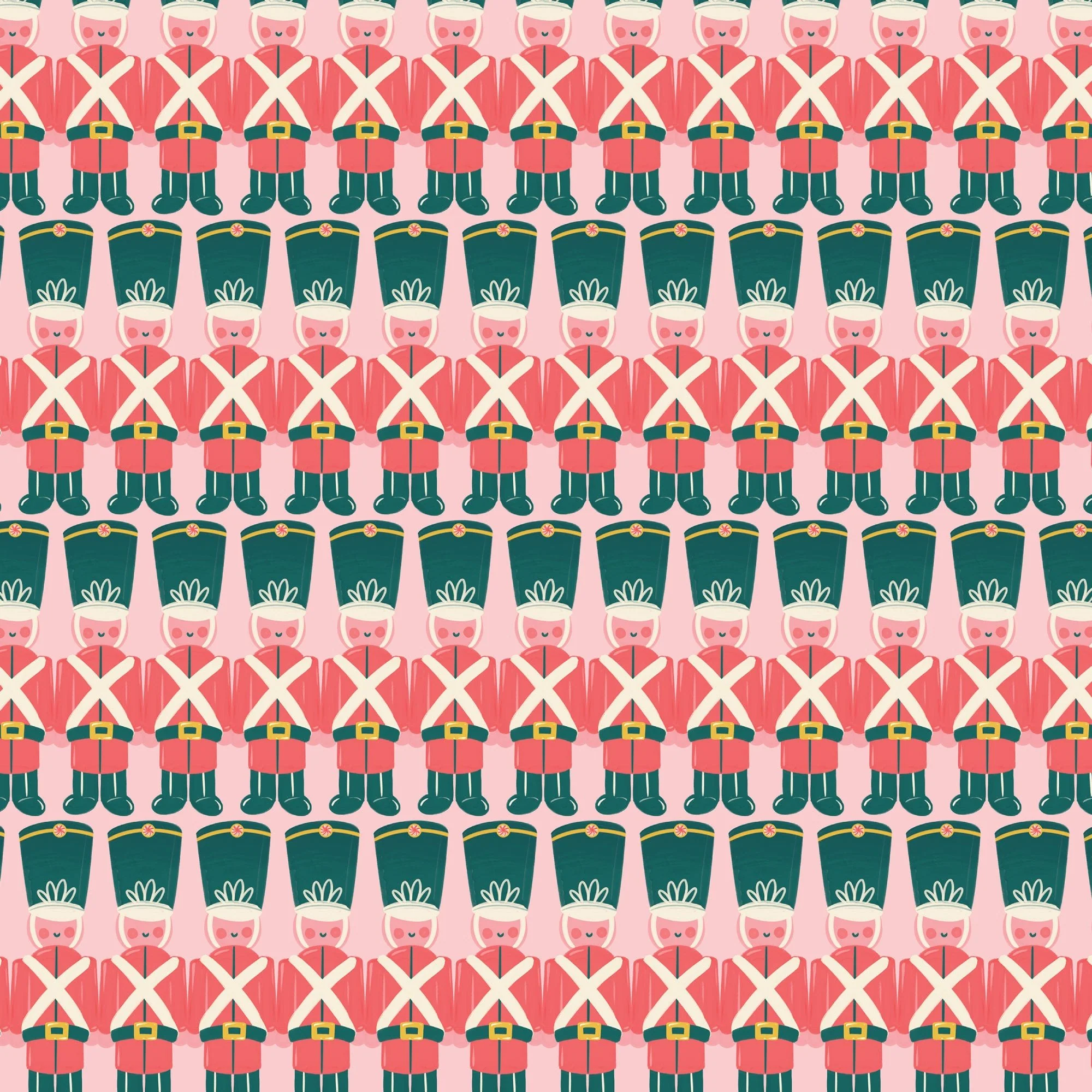 Heirloom Toy Soldiers - Bright Holiday - Charla Pettingill - Cloud 9 Fabrics - Poplin - Image 3
