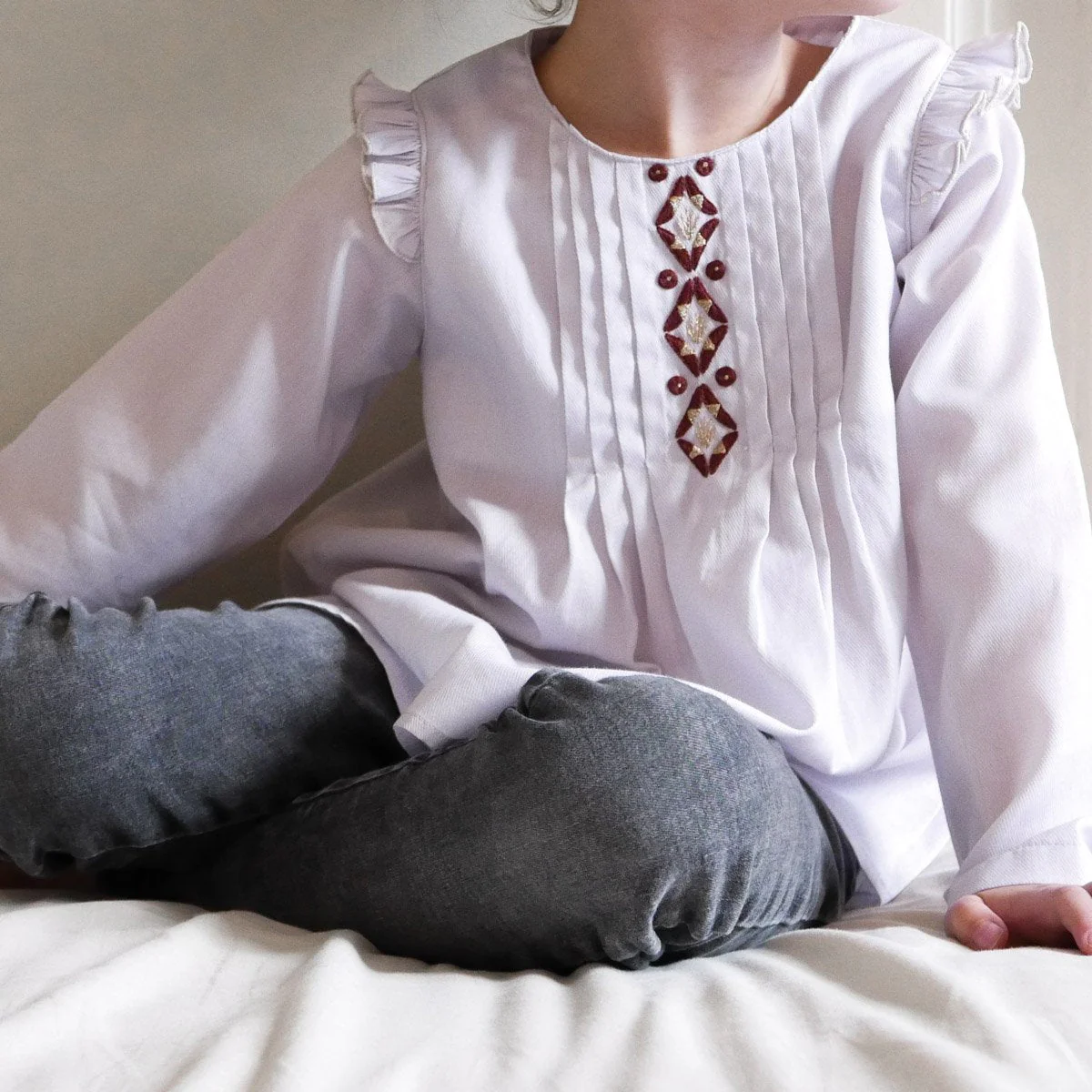 Hellebore Blouse Sewing Pattern - Girl 3/12Y - Ikatee - Image 6