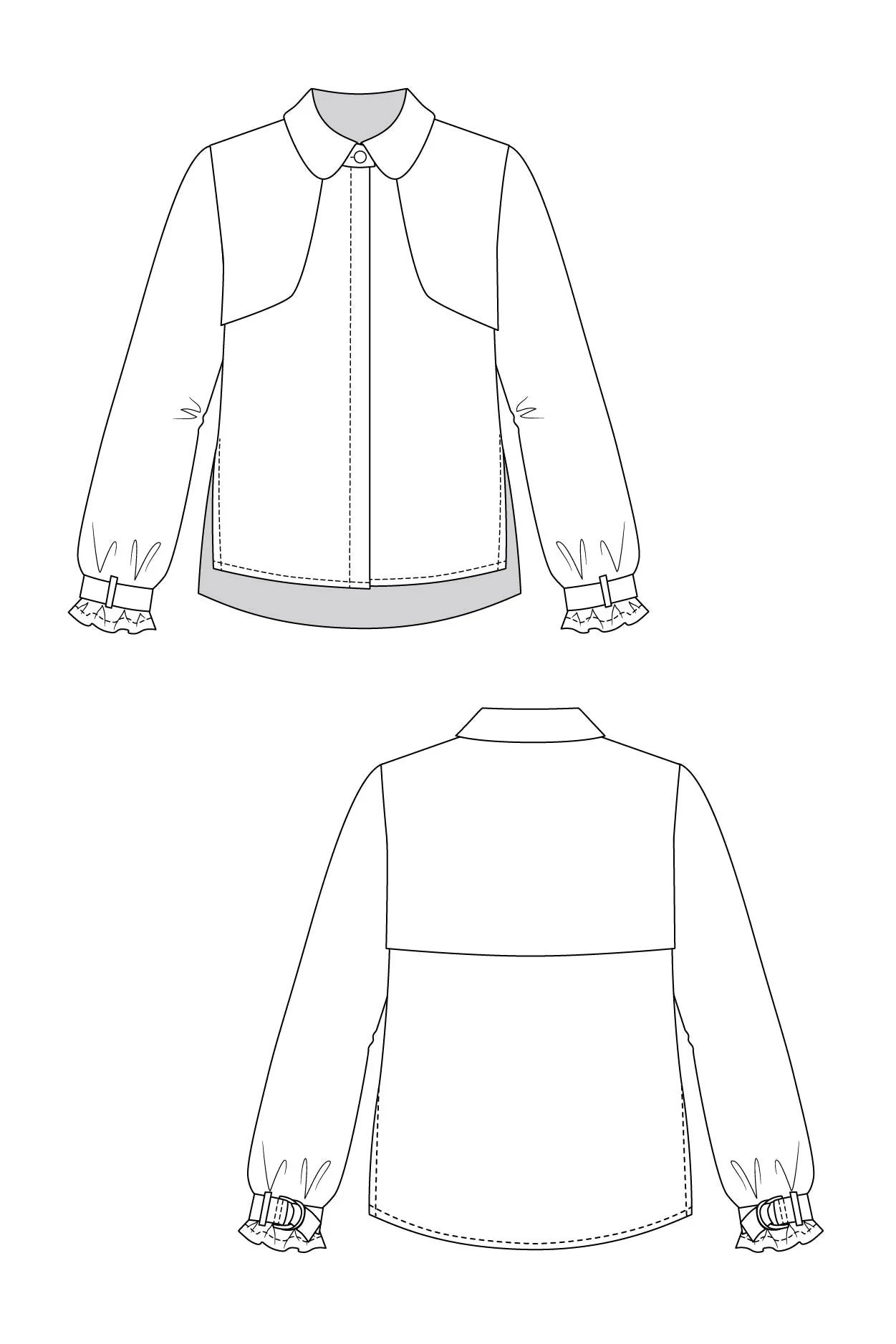 Helmi Trench Blouse & Tunic dress- PDF Pattern - Named Clothing - Image 9