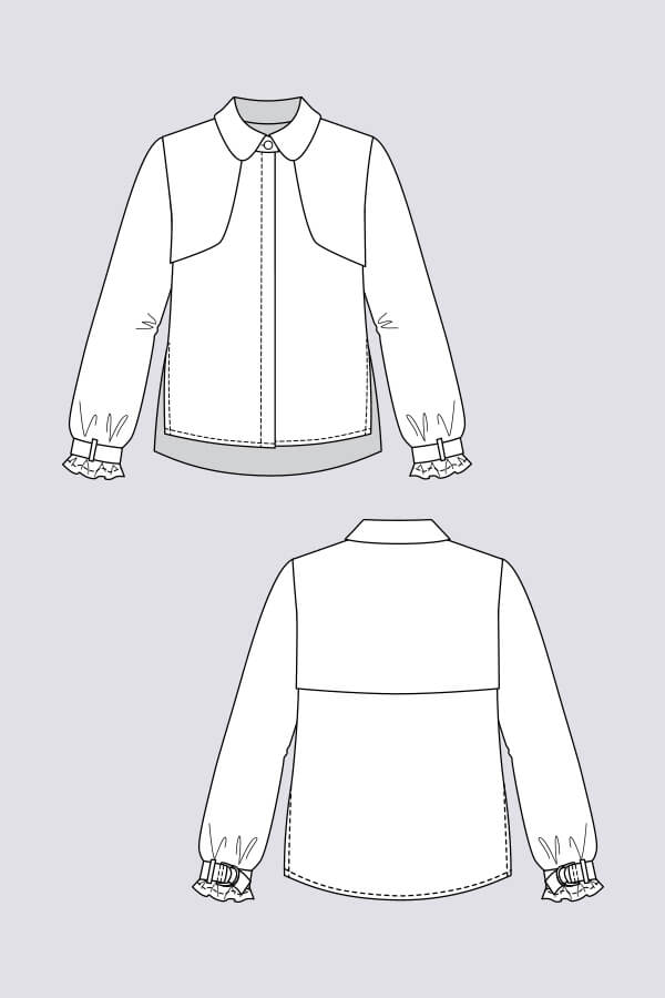 Helmi Tunic Dress + Trench Blouse - Named Clothing - Sewing Pattern - Image 10