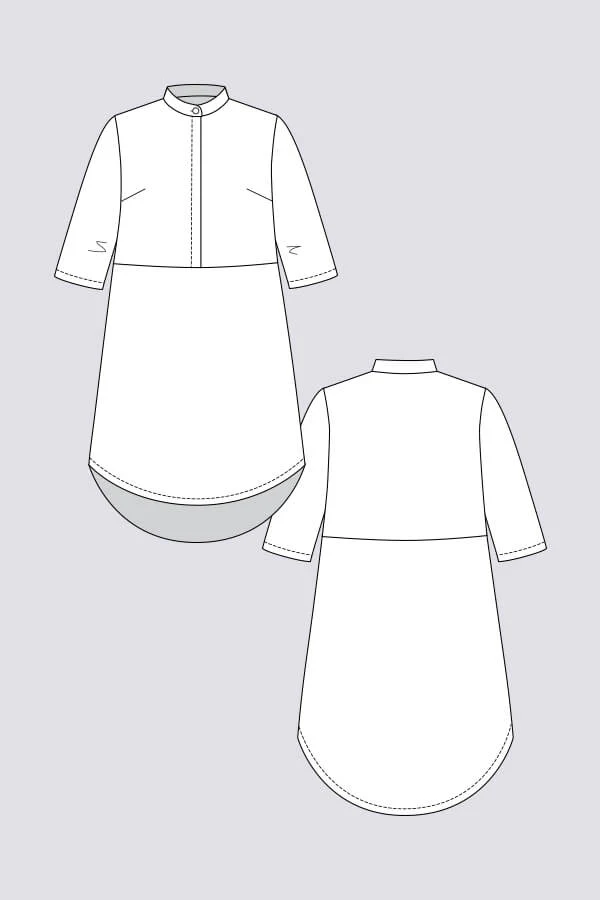 Helmi Tunic Dress + Trench Blouse - Named Clothing - Sewing Pattern - Image 9