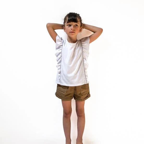 Hibiscus Blouse & T-Shirt Sewing Pattern- Girl 3/12Y - Ikatee - Image 4