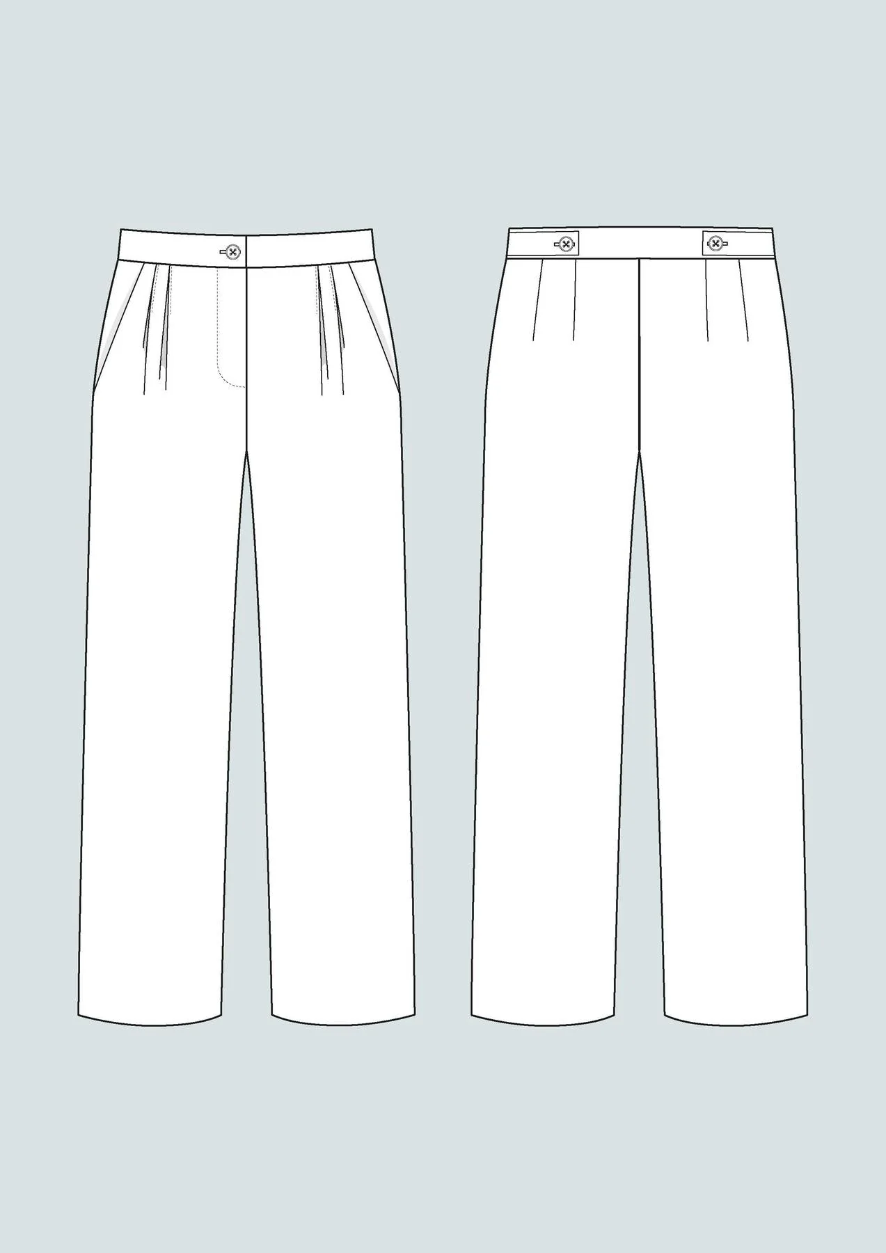 High-Waisted Trouser Pattern - The Assembly Line - Image 7