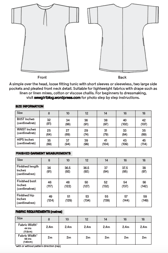 Hilda Tunic Pattern - SewGirl UK - Image 7
