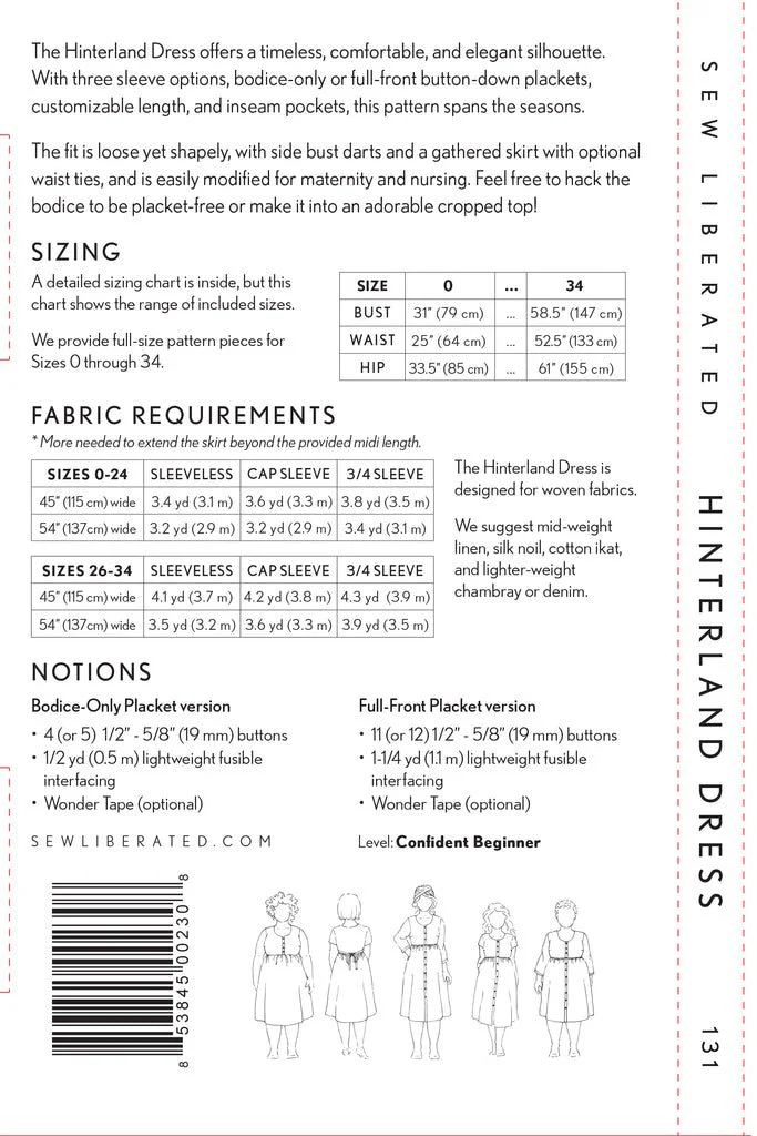 Hinterland Dress Paper Pattern - Sew Liberated - Image 10
