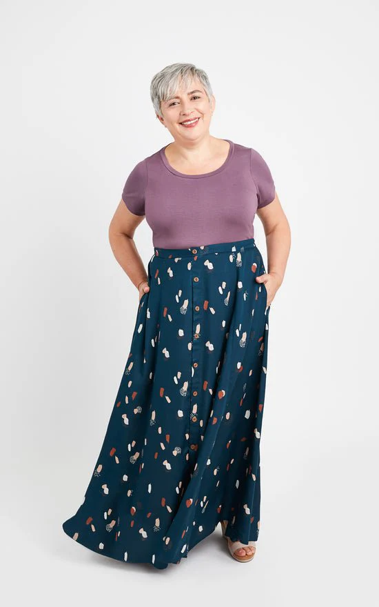 Holyoke Maxi Dress & Skirt Paper Pattern - Size 12-32 -  Cashmerette - Image 12