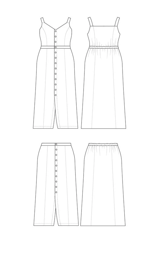 Holyoke Maxi Dress & Skirt Paper Pattern - Size 12-32 -  Cashmerette - Image 13