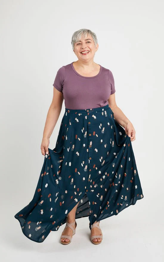 Holyoke Maxi Dress & Skirt Paper Pattern - Size 12-32 -  Cashmerette - Image 4