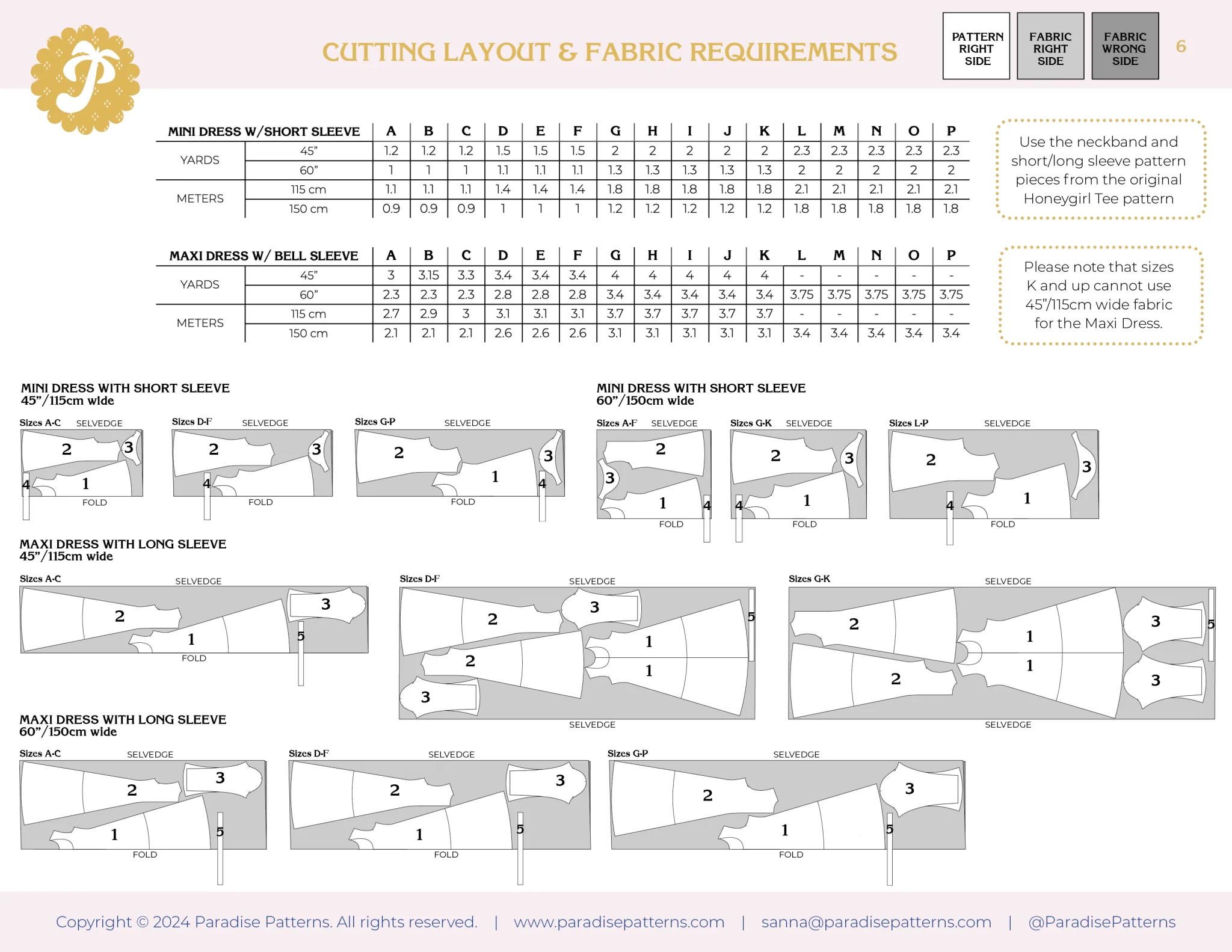 Honeygirl Dress Expansion PDF Pattern - Paradise Patterns - Image 9