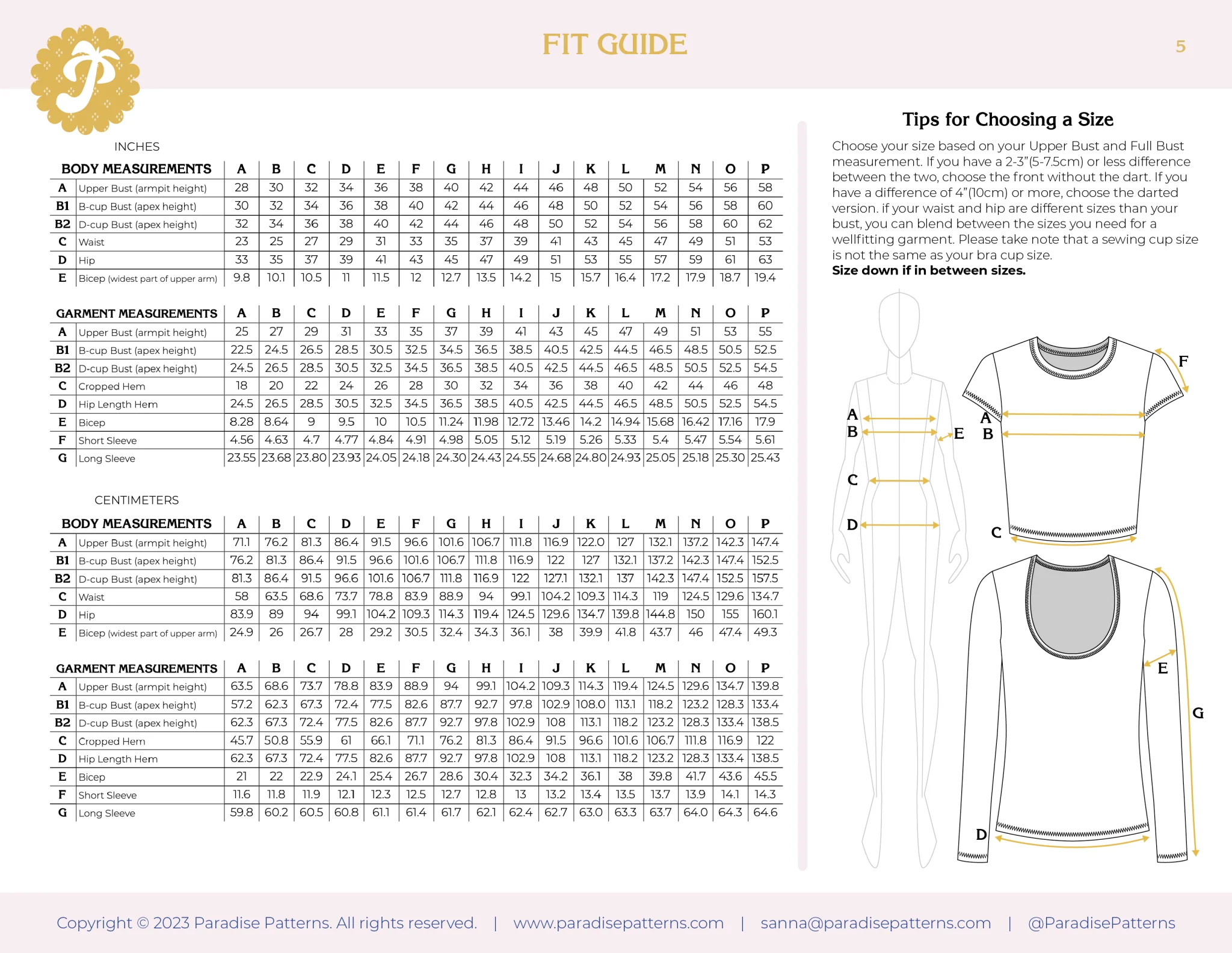 Honeygirl Tee PDF Pattern - Paradise Patterns - Image 15