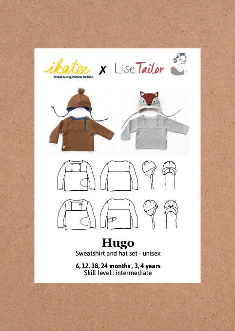 Hugo Sweatshirt & Hat Set Sewing Pattern - Baby 6M/4Y - Ikatee - Image 12