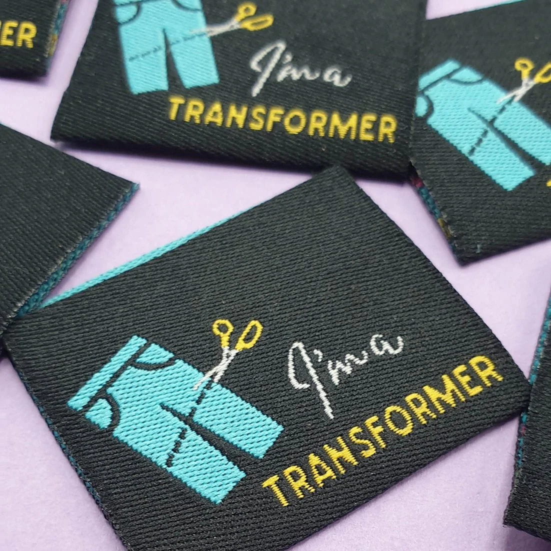 "I AM A TRANSFORMER" Woven Label Pack - Sew Anonymous - Image 2