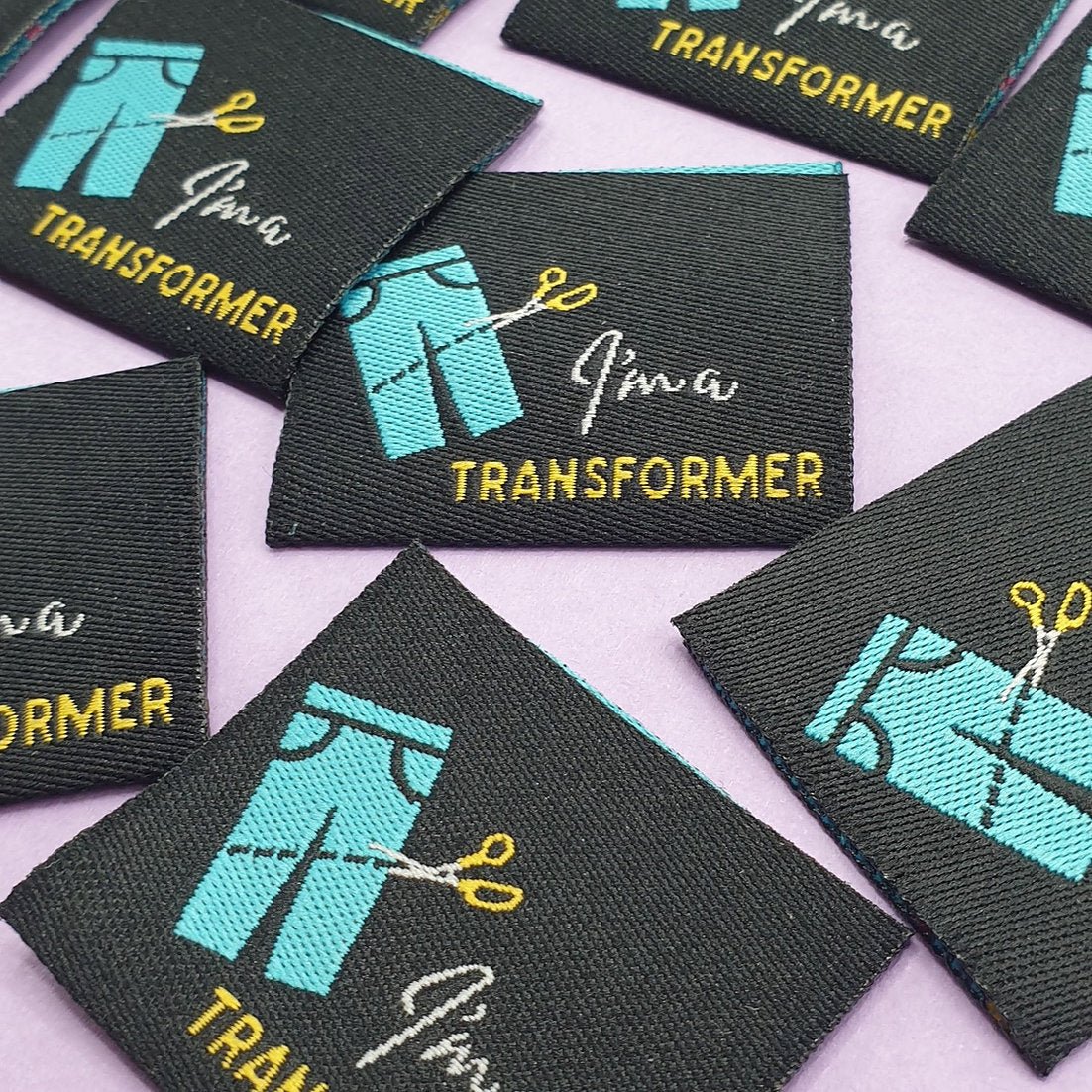 "I AM A TRANSFORMER" Woven Label Pack - Sew Anonymous - Image 3