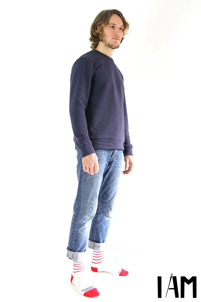 I am APOLLON (Mens) - Classic Sweatshirt Pattern -  I AM PATTERNS - Image 7