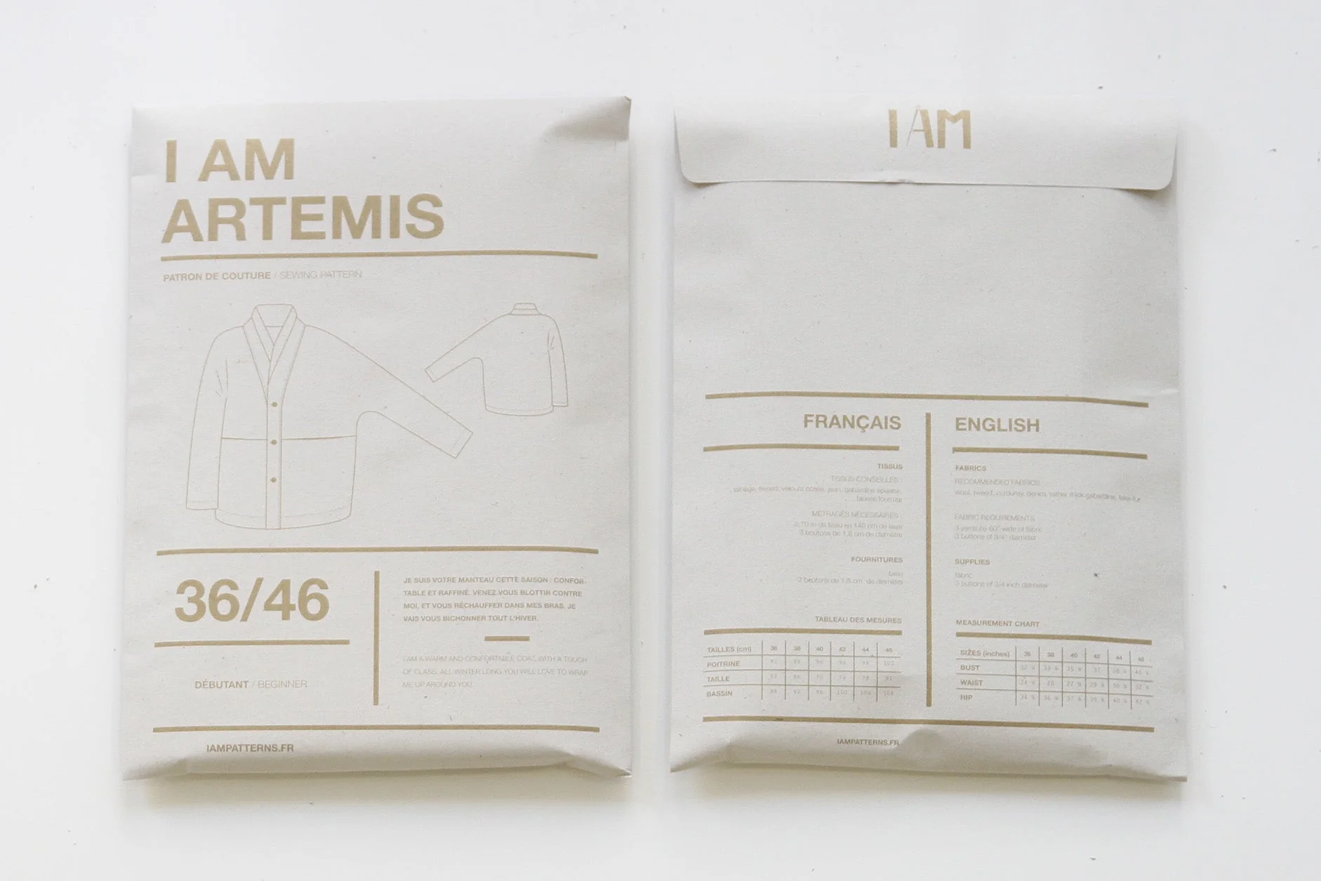 I am ARTEMIS (Ladies) - Coat Pattern - I AM PATTERNS - Image 4