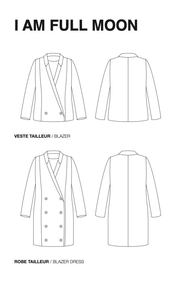 I Am FULL MOON - Jacket Pattern -  I AM PATTERNS - Image 11