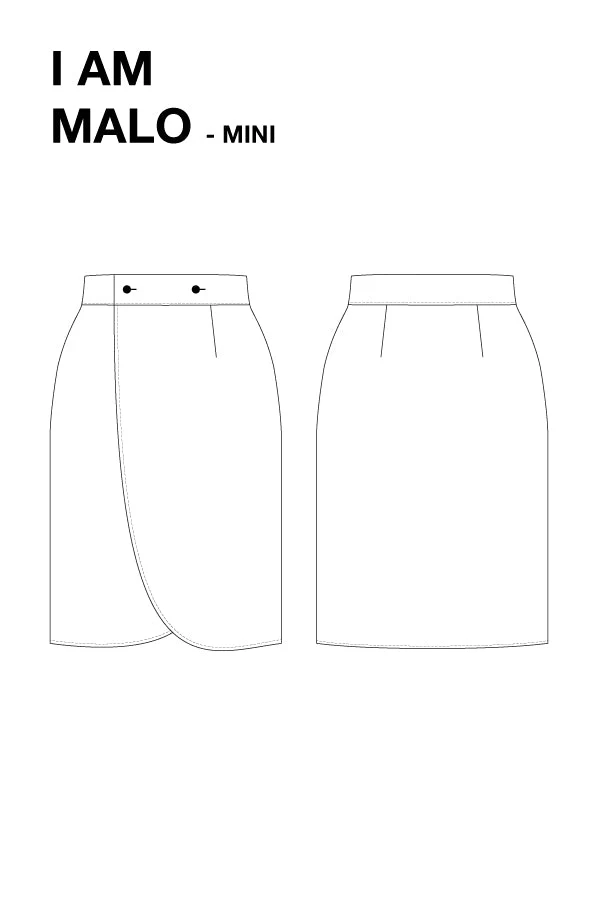 I am MALO (Mini / Kids) - Skirt Pattern -  I AM PATTERNS - Image 8