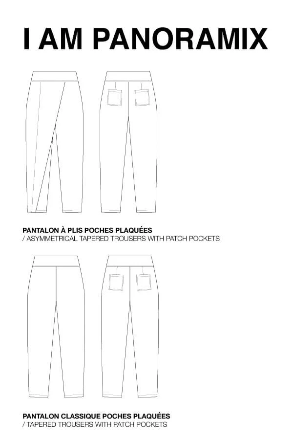 I am PANORAMIX - High-Waist Trouser Pattern -  I AM PATTERNS - Image 13