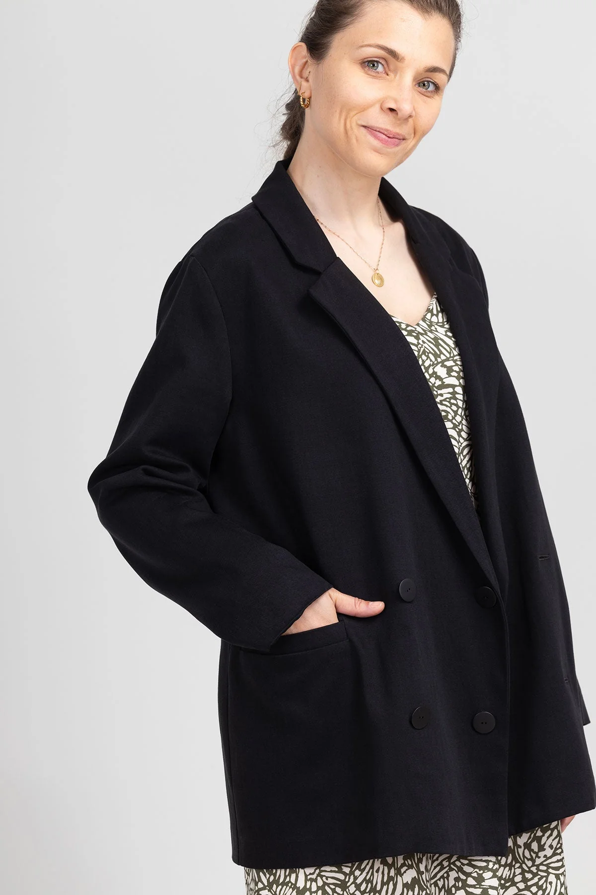 I am ROSE - Oversized Double-Breasted Blazer Pattern -  I AM PATTERNS - Image 21