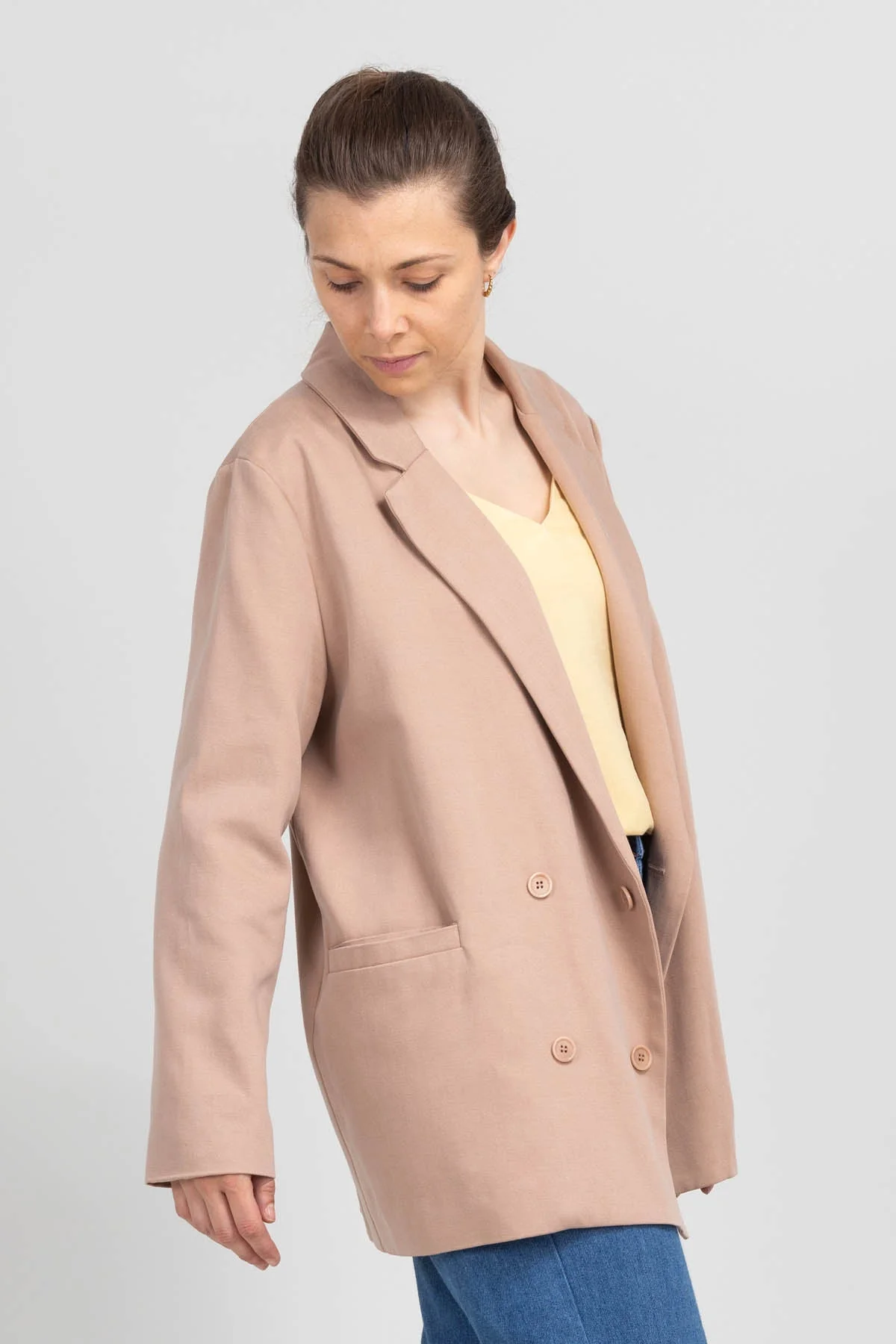 I am ROSE - Oversized Double-Breasted Blazer Pattern -  I AM PATTERNS - Image 4