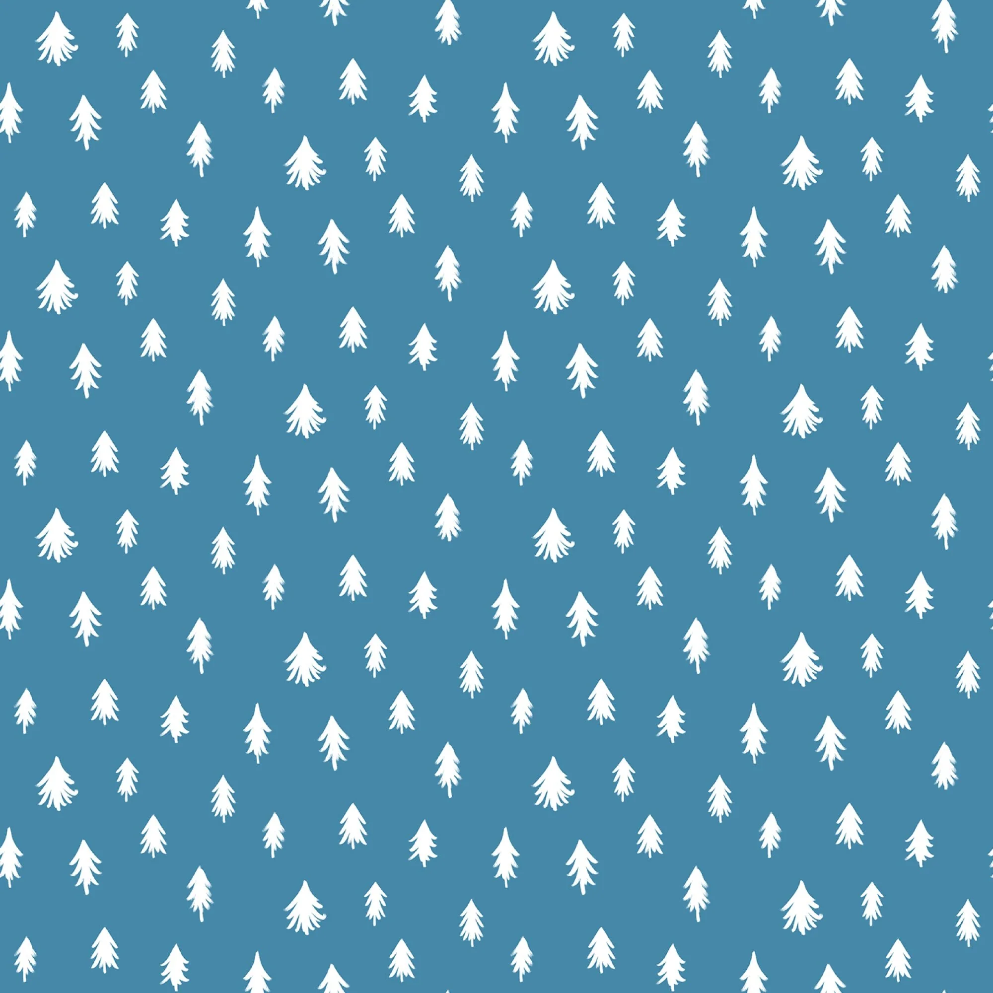 In the Pine - Blue - Camp Canine - Krissy Mast - Cloud 9 Fabrics - Poplin - Image 3
