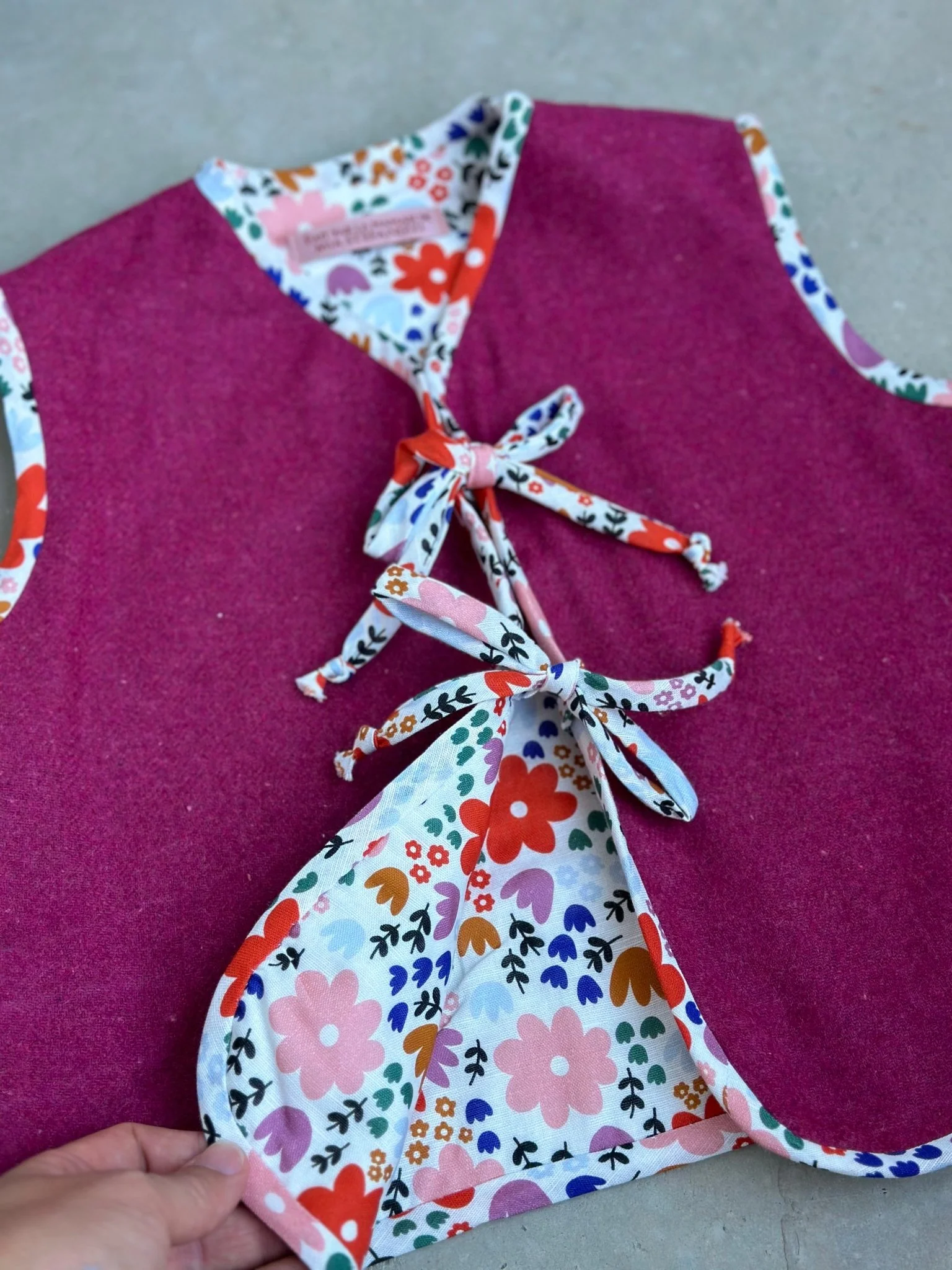 Japi Reversible Unisex Vest (18mo-12yrs) PDF Sewing Pattern - Atelier Mimito - Image 3