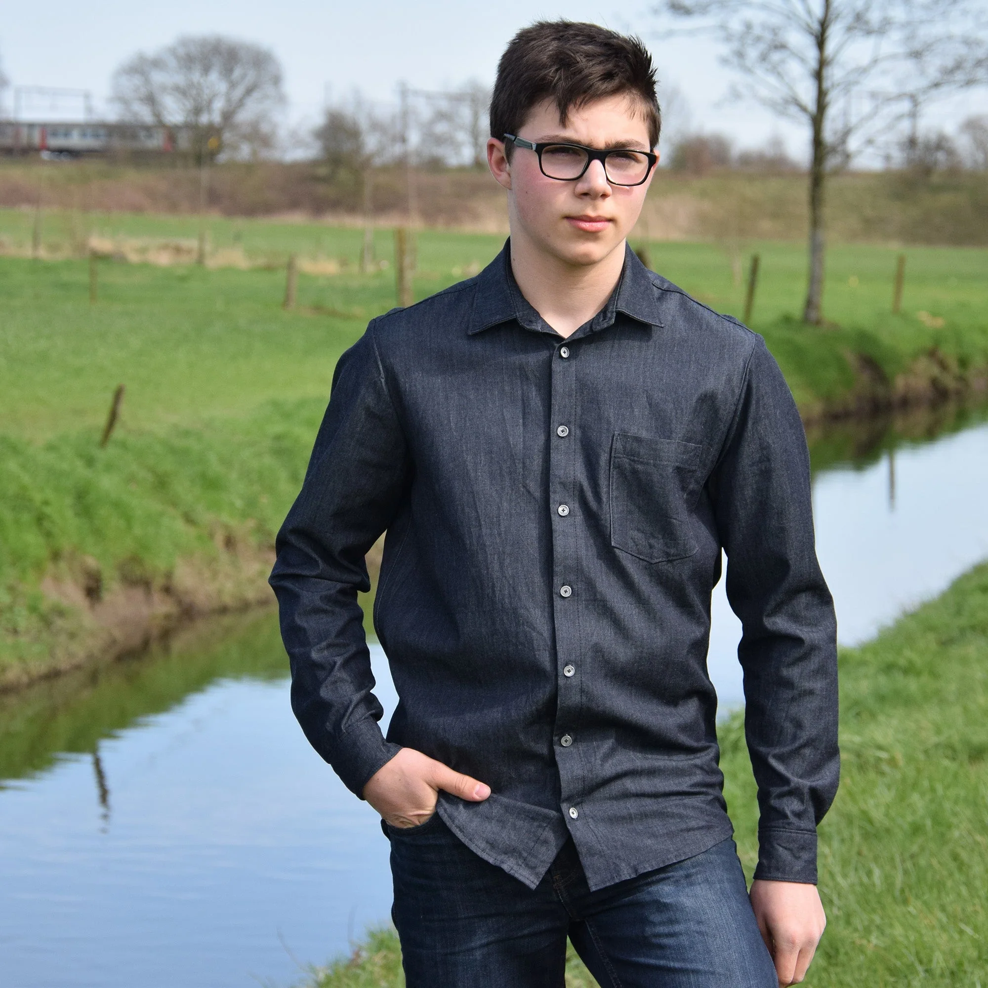 Jensen Shirt Mens Paper Pattern - Wardrobe by Me - Image 6