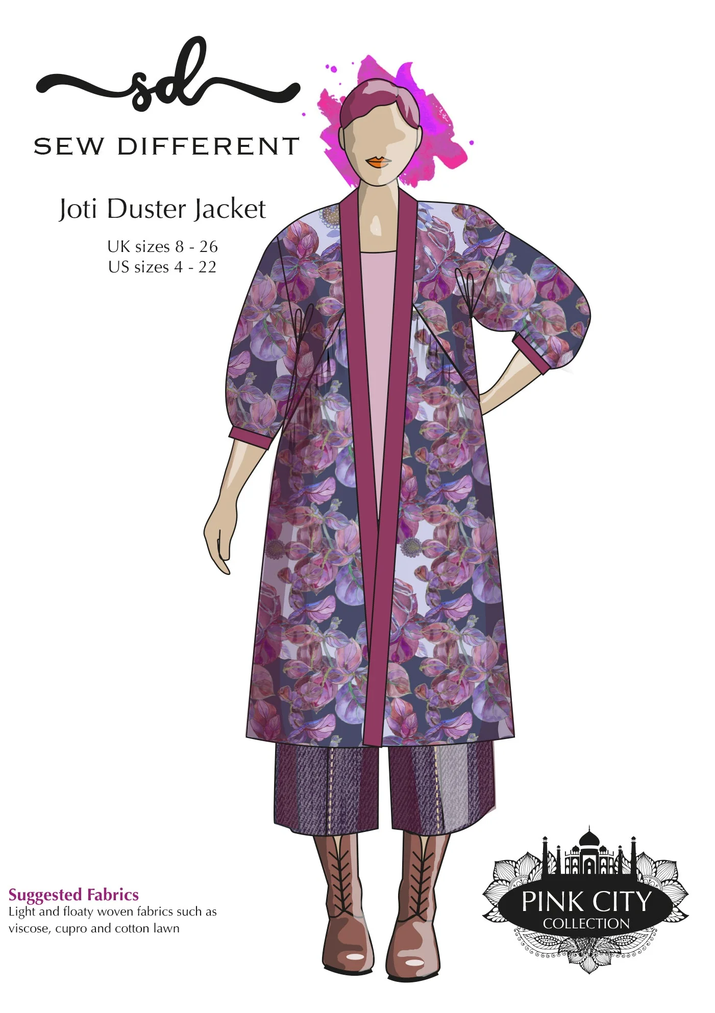 Joti Duster Jacket - Paper Sewing Pattern - Sew Different