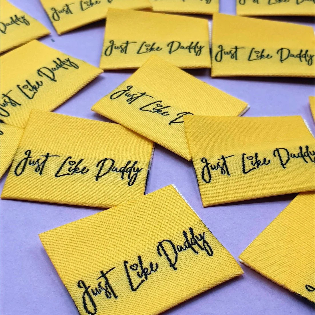 "JUST LIKE DADDY" Woven Label Pack - Sew Anonymous - Image 2