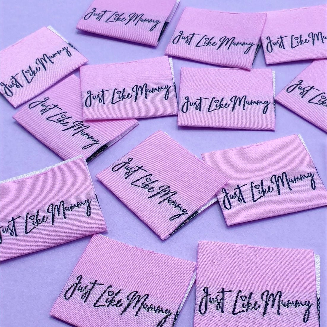 "JUST LIKE MOMMY" Woven Label Pack - Sew Anonymous - Image 2