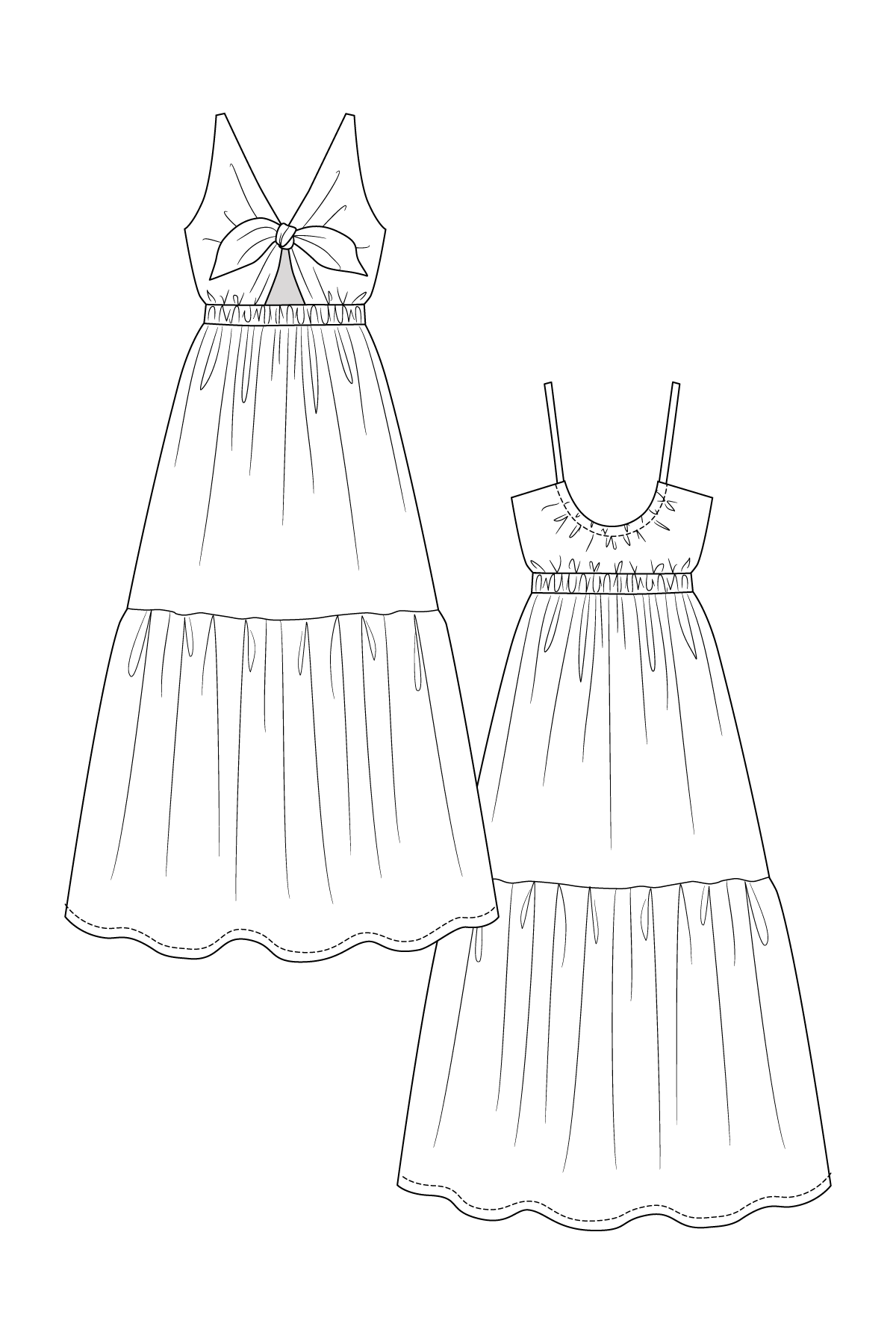 Kerttu Knot Dress and Skirt - PDF Pattern - Named Clothing - Image 9
