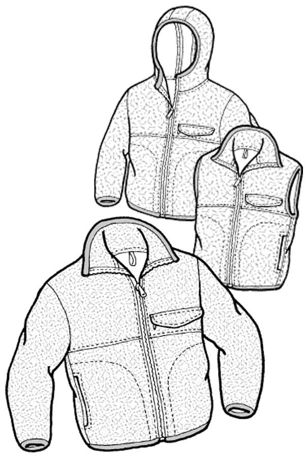 Kid’s Polar Jacket & Vest - 509 - The Green Pepper Patterns