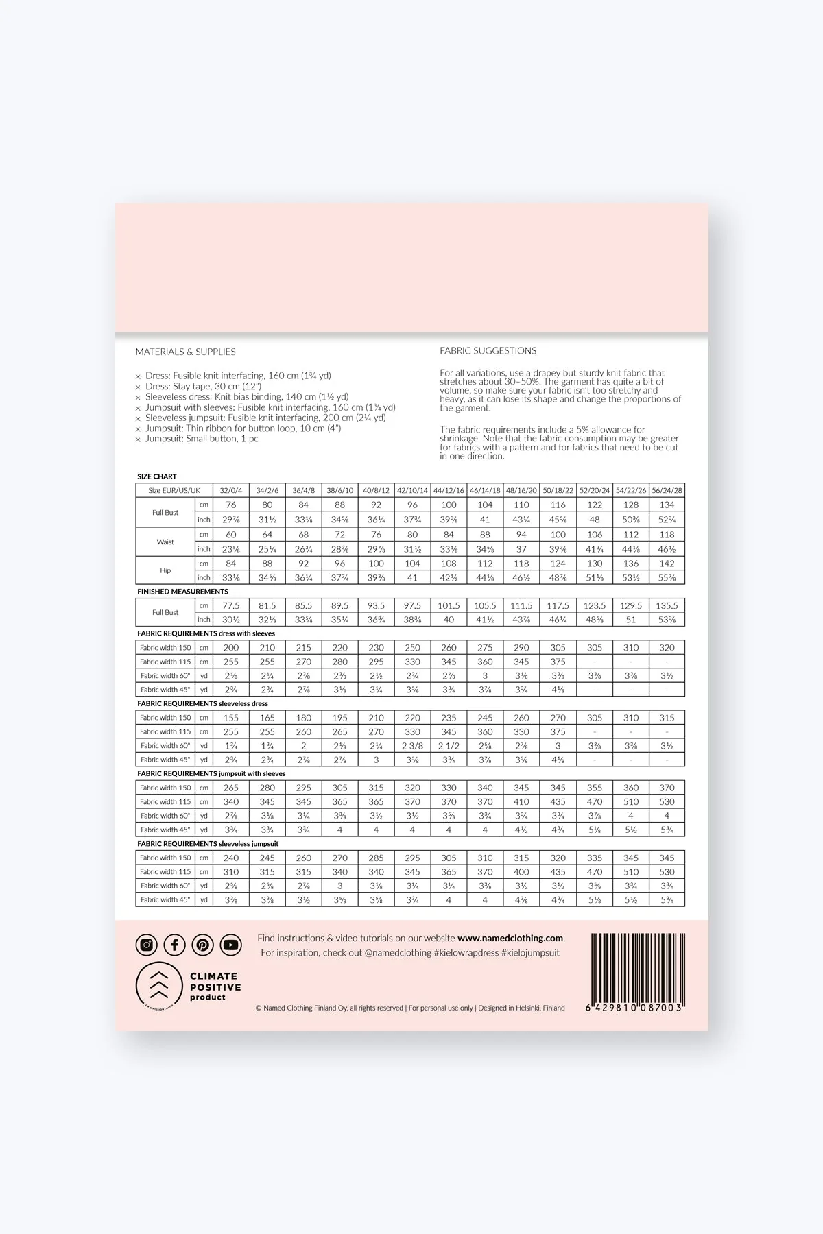 Kielo Wrap Dress and Jumpsuit - PDF Pattern - Named Clothing - Image 11