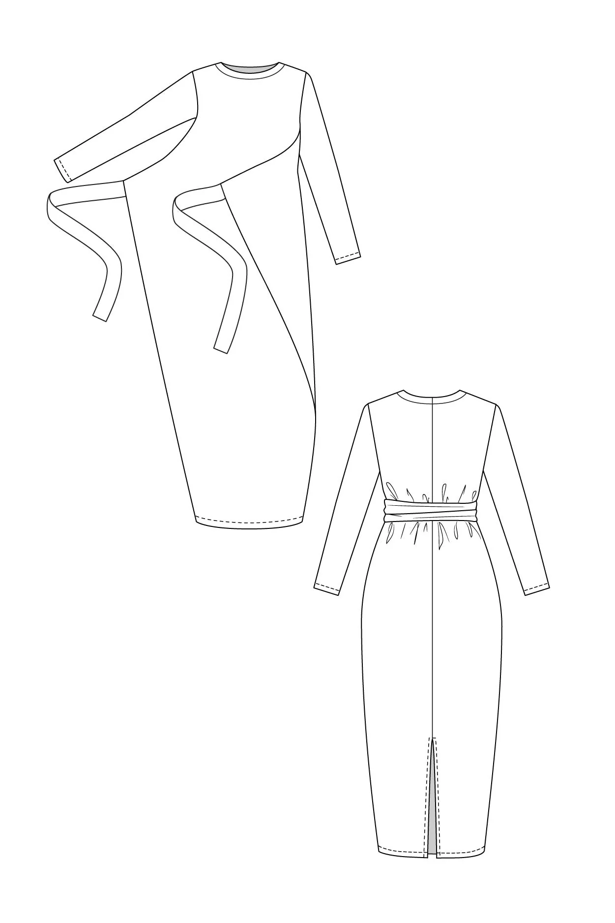 Kielo Wrap Dress and Jumpsuit - PDF Pattern - Named Clothing - Image 13