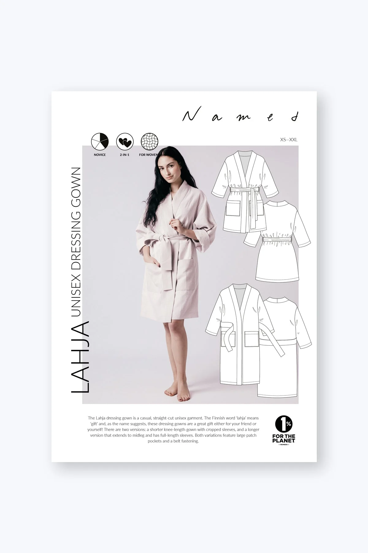 Lahja Unisex Dressing Gown - PDF Pattern - Named Clothing - Image 15