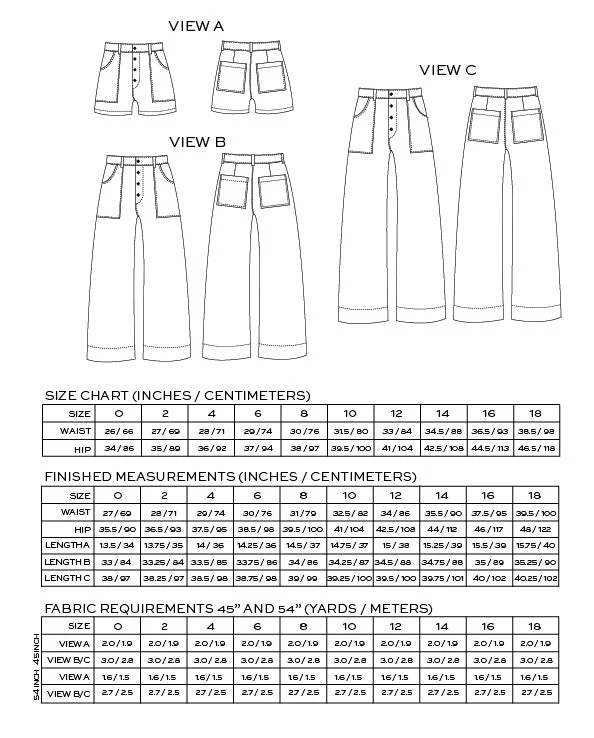Lander Pants & Short Sewing Pattern - True Bias - Image 5