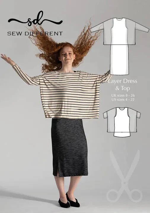 Layer Dress & Top - Paper Sewing Pattern - Sew Different