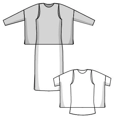 Layer Dress & Top - Paper Sewing Pattern - Sew Different - Image 4