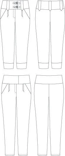Lazo Trousers Womens PDF Sewing Pattern - Thread Theory - Image 33