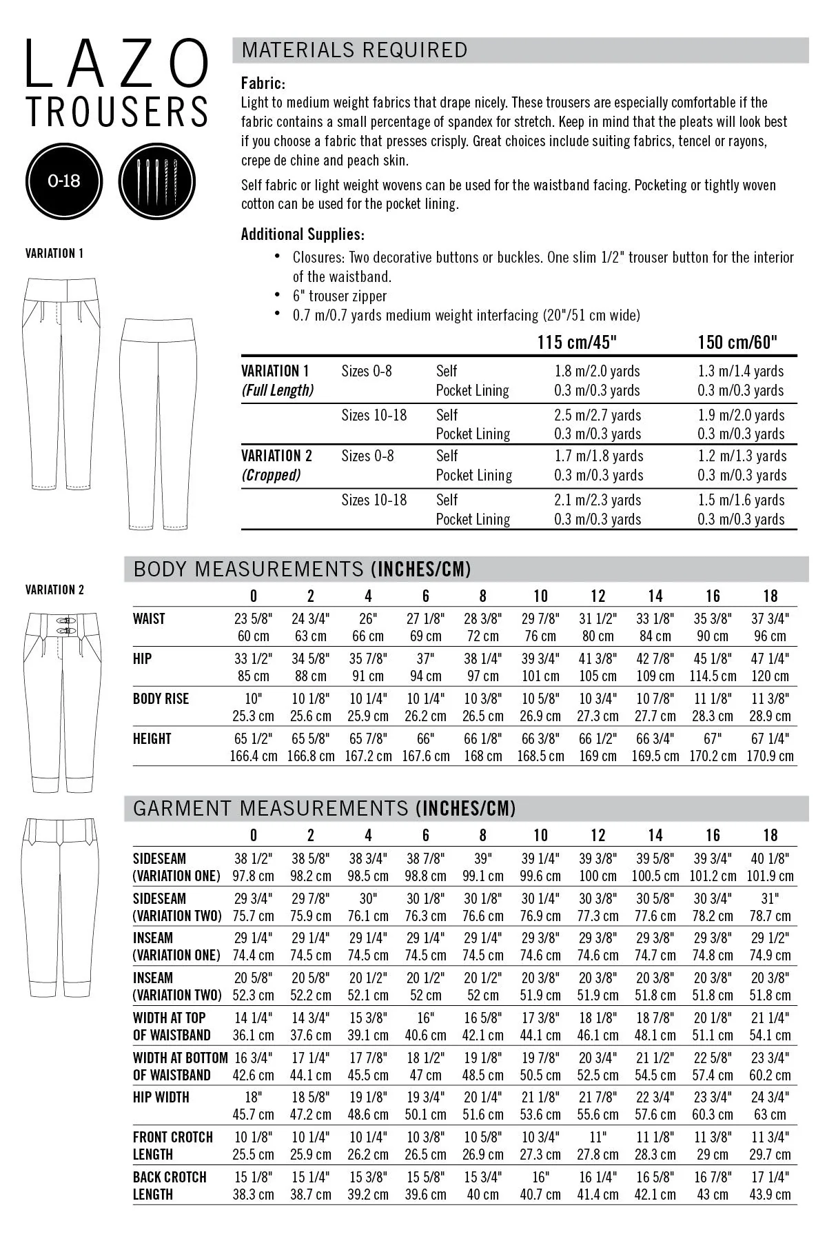 Lazo Trousers Womens PDF Sewing Pattern - Thread Theory - Image 34