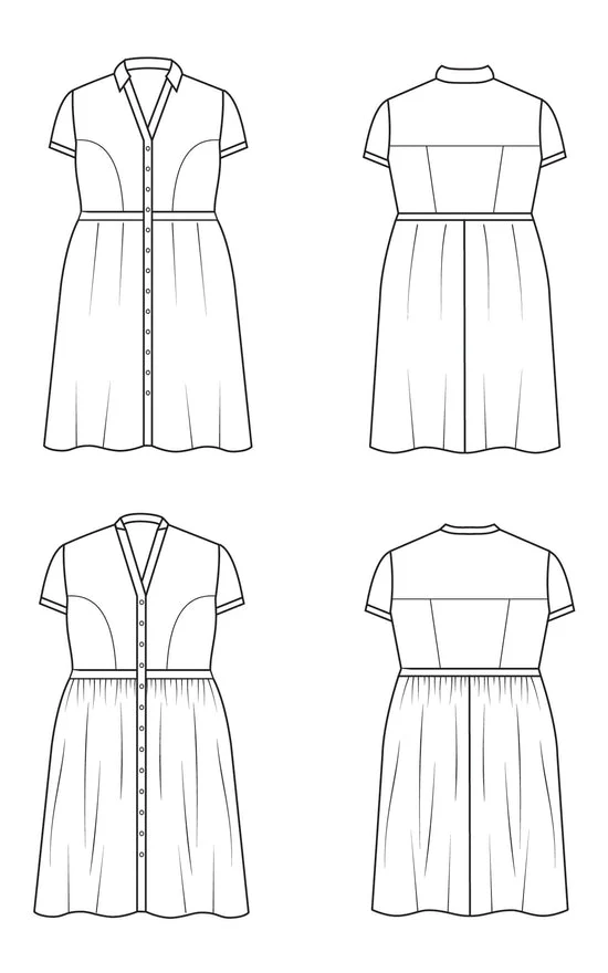 Lenox Shirtdress Paper Pattern - Cashmerette - Image 9