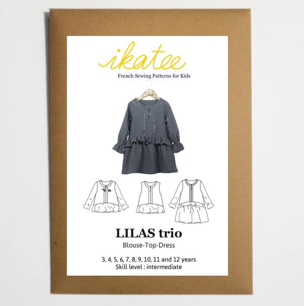 Lilas Blouse, Top & Dress Sewing Pattern - Girl 3/12Y - Ikatee - Image 15