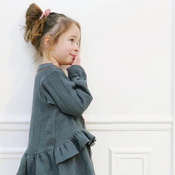 Lilas Blouse, Top & Dress Sewing Pattern - Girl 3/12Y - Ikatee - Image 4