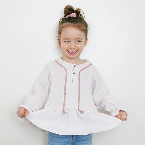 Lilas Blouse, Top & Dress Sewing Pattern - Girl 3/12Y - Ikatee - Image 8